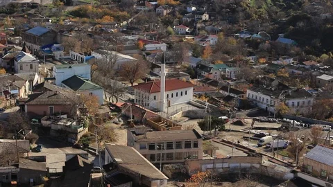 Old turkish town panorama Vídeo Stock 70514410