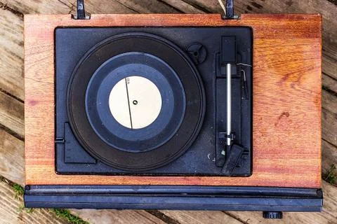 Old turntable Stock Photos
