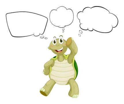 An old turtle thinking Stock Illustration