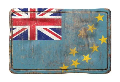 Old Tuvalu flag Stock Illustration