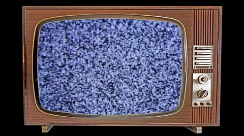 Old tv and Static Noise Stock Footage 34922481