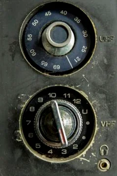 Old Tv Dials Stock Photos