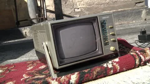 Old tv Stock Footage 10725702