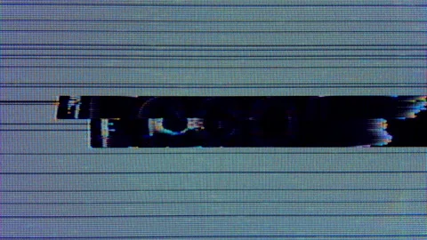 Old TV, Glitch Error, Video Damage Interference error. Stock Footage 161299088