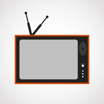 Old tv icon. Stock Illustration