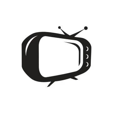 Old tv icon Stock Illustration