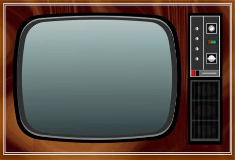 Old TV Illustrazione stock