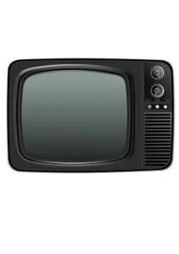 Old tv Illustrazione stock