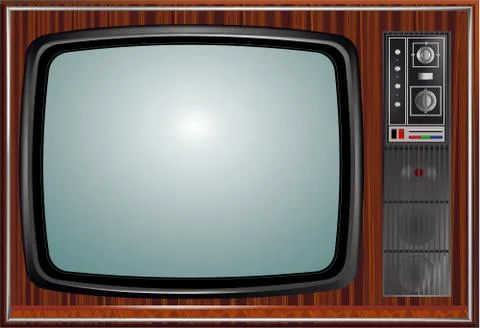 Old tv Stock Illustration