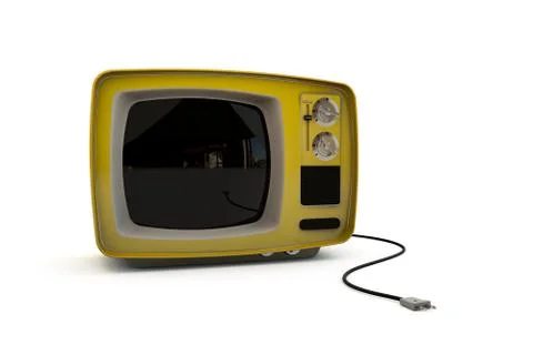Old tv Stock Illustration