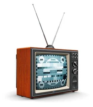 Old TV Иллюстрация