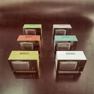 Old tv Stock Illustration