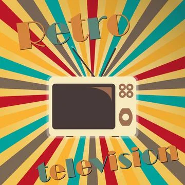 Old TV Stock Illustration