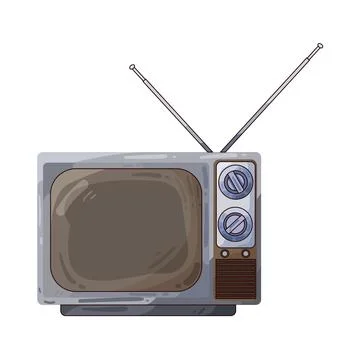 Old tv illustration Stock Illustration