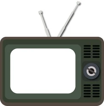 Old TV Illustration Vector File Illustrazione stock