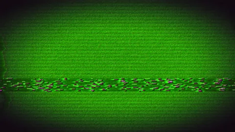 Old Tv malfunction background Vídeos de archivo 164470954