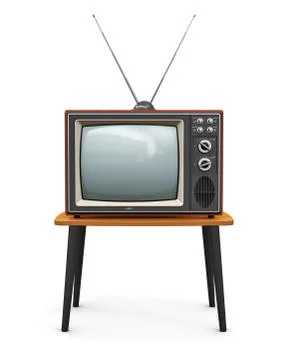 Old TV Foto stock