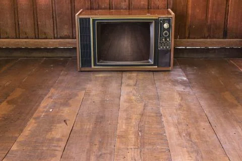 Old TV Foto stock
