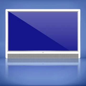 Old TV plasma Stock Illustration