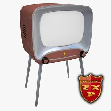 Old TV, Retro tv 3D Model