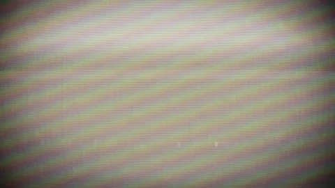 Old TV Screen Colored Lines, Overlay Video Effect Stock Footage 332799949