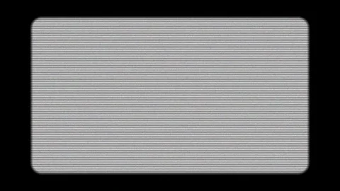 Old TV screen frame placeholder with CRT scan lines VHS noise. Stock Footage 325881914
