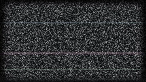 Old tv screen static noise glitch effect, tv no signal, white noise television Stock Footage 345629229