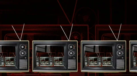 OLD TV SET 02 loop HD Stock Footage