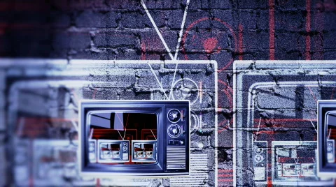 OLD TV SET 05b loop HD Stock Footage 632314