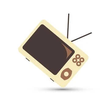 Old tv set Stock Illustration