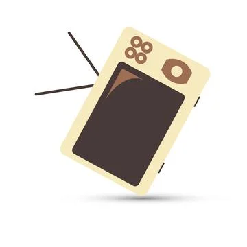 Old tv set Stock Illustration