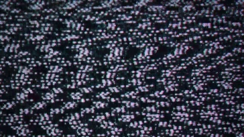 Old tv-set, noise while tunning channels Video stock 89001202