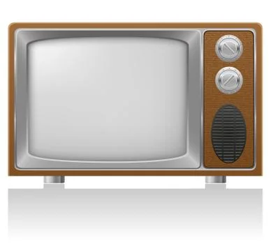 Old tv vector illustration Stock Illustration