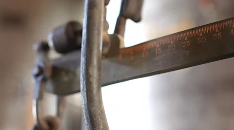 Old tymey scale.mp4 Stock Footage 61941297