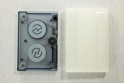 Old type of data cassette tape Stock Photos