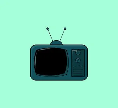 Old types electronics, vector graphic illustration old televisions, can be used  Stock Illustration