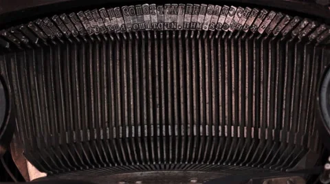 Old Typewriter 1 Stock Footage 50851953