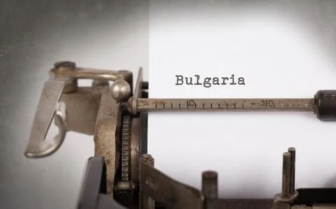 Old typewriter - Bulgaria Stock Photos