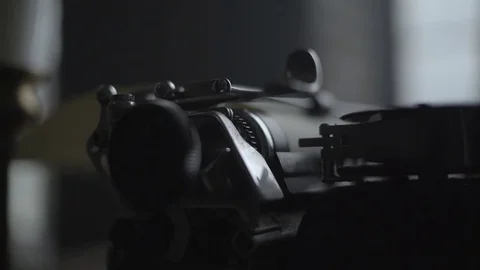 An old typewriter close up Vidéo 72634257