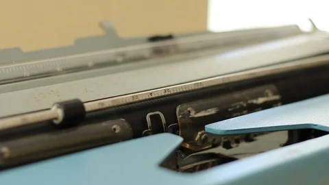 Old typewriter closeup view Stock Footage 118220832