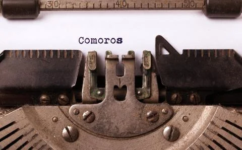 Old typewriter - Comoros Stock Photos