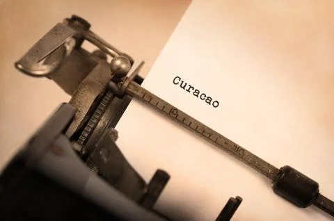 Old typewriter - Curacao Stock Photos