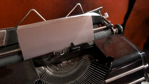 Old typewriter days of the Soviet Union. Stock Footage 108108536