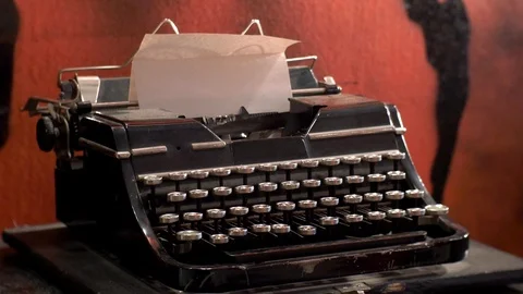 Old typewriter days of the Soviet Union. Stock Footage 108108683