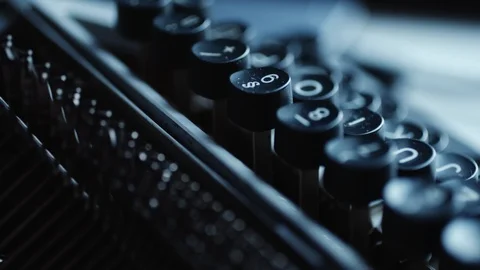 Old typewriter details 動画素材 88256750