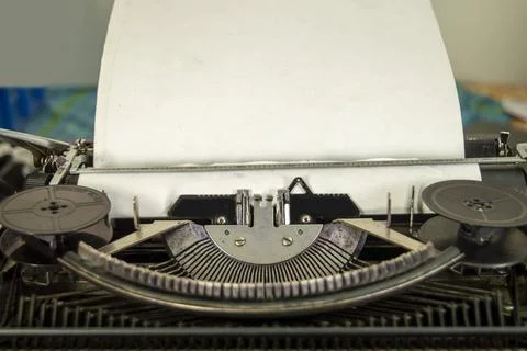 Old typewriter in focus Stock Photos
