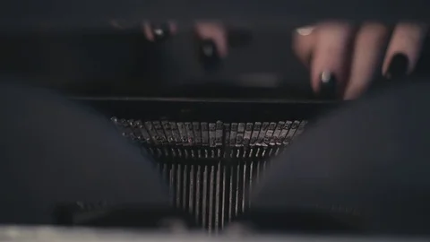 Old typewriter fonts close up 库存影片 83690493