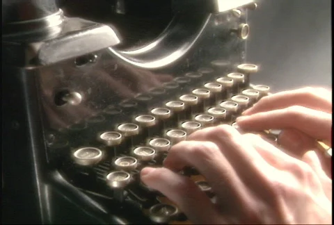 Old Typewriter Stock Footage 95010
