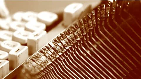 Old Typewriter 库存影片 10733943