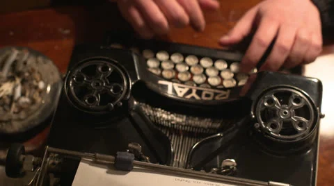 Old typewriter 스톡 동영상 25305567